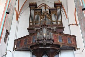 Lübeck, St Jakobi, Kleine Orgel, Prospekt 3.JPG