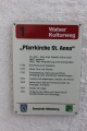 Mittelberg-Hirschegg, St Anna, Kirche, Schild.JPG