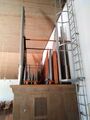 Seitlicher Blick in die Orgel