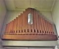 Subbasspfeifen an der Seitenwand der Empore