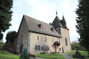 Allendorf Lumda-Winnen, ev Kirche, Kirche, Aussenansicht.JPG