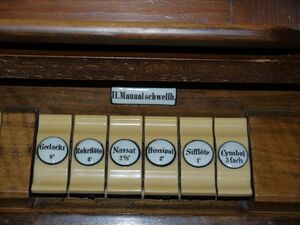 Bad Schlema, Lutherkirche, Register.JPG