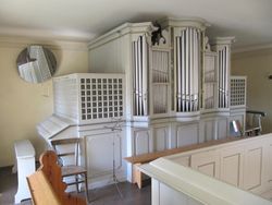 Berlin-Bohnsdorf, Dorfkirche, Prospekt.JPG