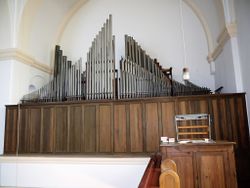 Berlin-Friedrichshain, Dreifaltigkeitskirche, Prospekt.JPG