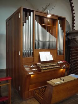 Berlin-Friedrichshain, St. Pius, Prospekt.JPG