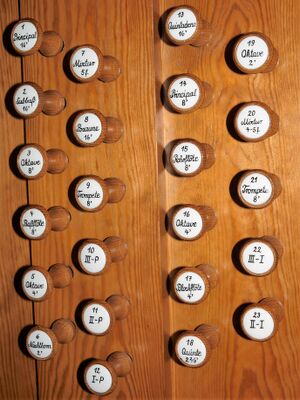 Berlin-Frohnau, Johanneskirche, Register.JPG