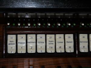 Berlin-Hermsdorf, Apostel Paulus, Register.JPG