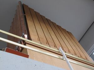 Berlin-Neukölln, Betsaal der Brüdergemeine, Rückansicht.JPG