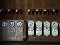 Berlin-Oberschöneweide, Christuskirche, Register.JPG