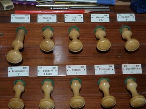 Berlin-Rudow, Dorfkirche, Register.JPG