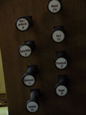 Berlin-Steglitz, St. Johannes Evangelist, Register.JPG