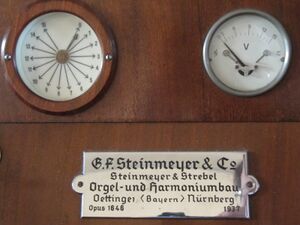 Berlin-Weißensee, Immanuel-Kapelle, Firmenschild.JPG