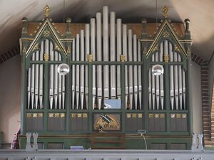 Berlin-Wilhelmsruh, Lutherkirche, Prospekt.JPG