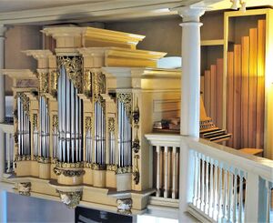 Berlin-Zehlendorf, Dorfkirche, Prospektneu.JPG