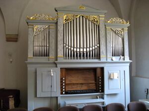 Blankenburg (Harz), Kloster Michaelstein, Refektorium, Prospekt.JPG