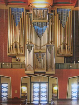 Düsseldorf Mörsenbroich St Franziskus Xaverius Hauptorgel.JPG
