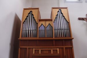 Dautphetal-Elmshausen, Orgel, Prospekt 1.JPG