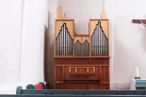 Dautphetal-Elmshausen, Orgel, Prospekt 2.JPG