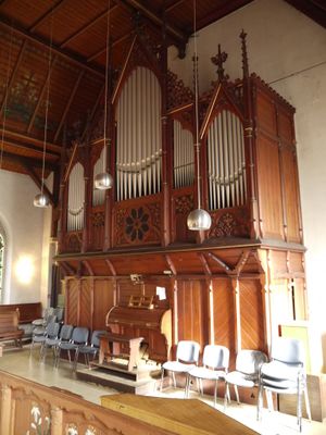 Dresden-Bühlau, St.Michaels-Kirche, Prospekt.JPG