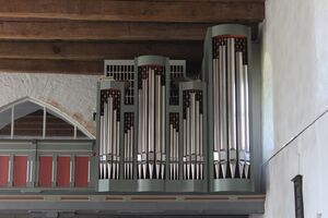 Eckernförde-Borby - Evluth Kirche - Orgel - Prospekt 1.JPG