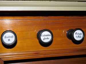 Friedland-Reudnitz, Dorfkirche, Register .JPG