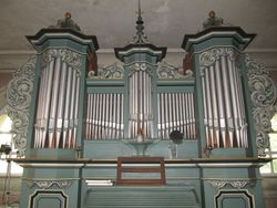 Gosen, Dorfkirche, Prospekt.JPG