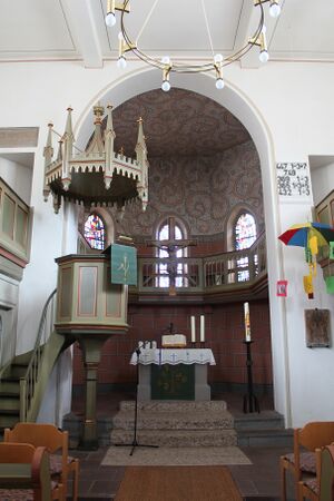 Grünberg-Weitershain, Dorfkirche, Kirche, Innenraum 2.JPG