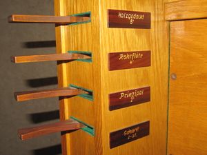 Grünheide-Altbuchhorst, Christian-Schreiber-Haus, Register.JPG