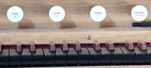 Hüttenberg, ev Kirche Hörnsheim, Orgel, Register 2.JPG