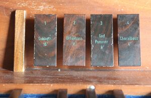 Hüttenberg, ev Kirche Hochelheim, Orgel, Register 1 .JPG