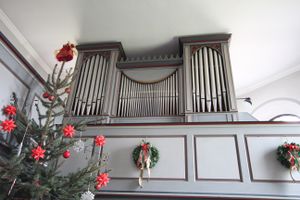 Hüttenberg-Rechtenbach, ev Kirche Kleinrechtenbach, Orgel, Prospekt.JPG