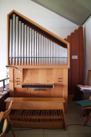 Hüttenberg-Volpertshausen, ev Kirche, Orgel, Prospekt.JPG