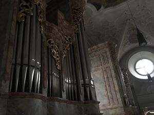Hall in Tirol Spitalskirche Detail.JPG
