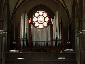 Innsbruck Hötting Neue Kirche Alter Prospekt.jpg