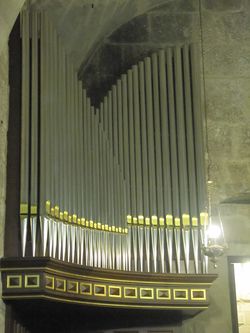 Jerusalem, Grabeskirche (Chororgel), Prospekt.JPG