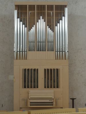 KaufbeurenNeugablonz, Herz Jesu (Kapelle), Prospekt.JPG