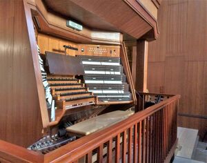 Lübeck, Marienkirche, Spieltisch Hauptorgel 1.JPG