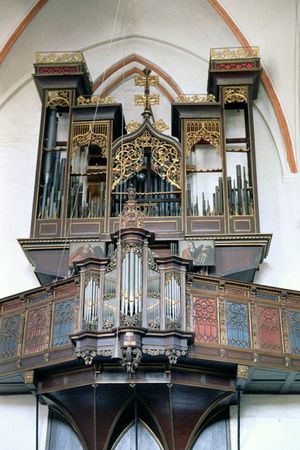 Lübeck, St Jakobi, kleine Orgel, Prospekt 6.jpg