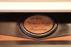 Lich-Ober-Bessingen, ev Kirche, Firmenschild.JPG