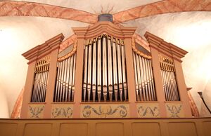 Lich-Ober-Bessingen, ev Kirche, Prospekt 1.JPG