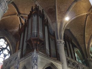 Linz, Neuer Dom, Lachmayr-Orgel, Prospekt.JPG