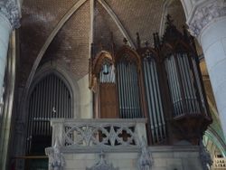 Linz, Neuer Dom, Lachmayr-Orgel, Seiten-Prospekt.JPG