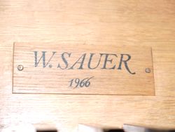 Michendorf, Dorfkirche, Firmenschild.JPG