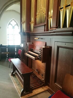 Neuenhaus, Mariä Himmelfahrt, Spieltisch.jpg