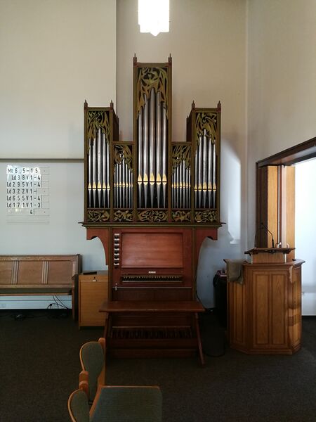 Datei:Nordhorn-Bookholt, ref. Kirche, Prospekt.jpg