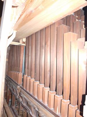 Potsdam, Franz. Kirche, Orgelpfeifen.JPG