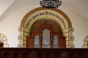 Ramsau am Dachstein, evang. Kirche, Prospekt.JPG