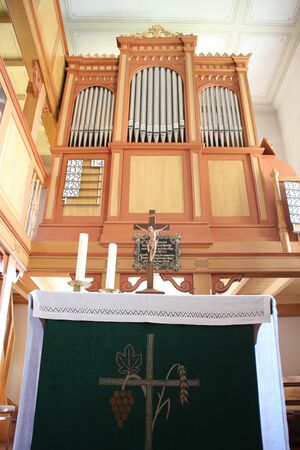 Reiskirchen-Burkhardsfelden, ev Kirche, Prospekt 2.JPG