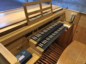 Rothenburg, St. Jakob, Nebenspieltisch.JPG