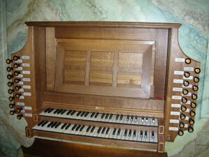 Rottweil, Kapellenkirche, Spieltisch.JPG